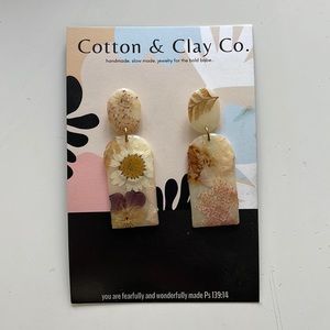 Dried Flower Earrings
